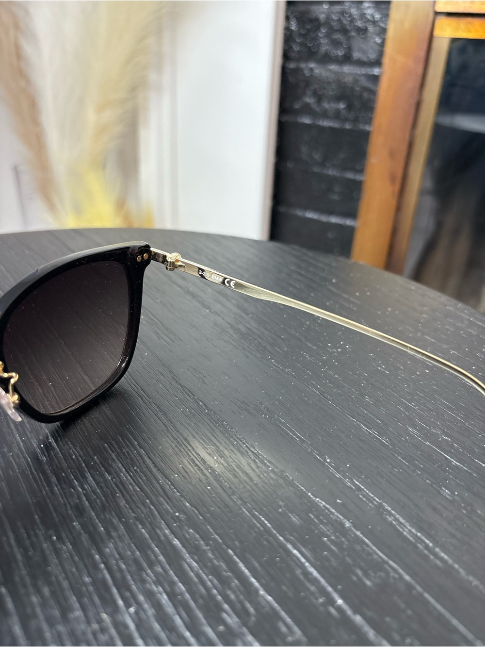 BMW Black Frame Women's Square Sunglasses with Brown Gradient Lenses - Picture 6 of 6